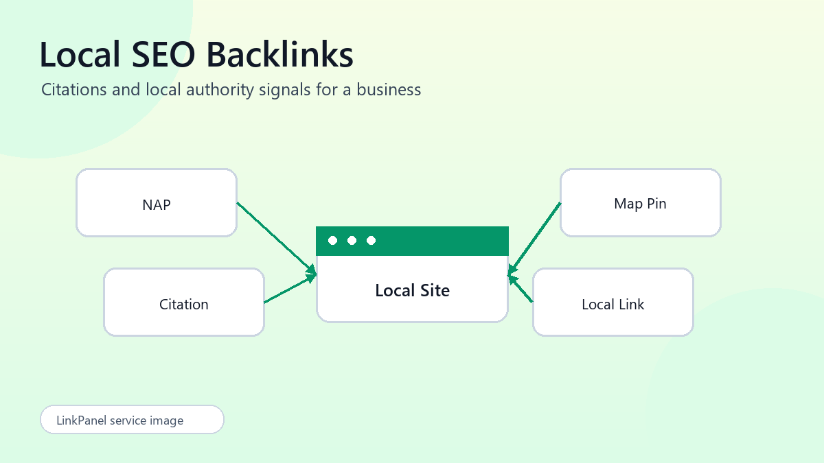 Local SEO Backlink Service illustration