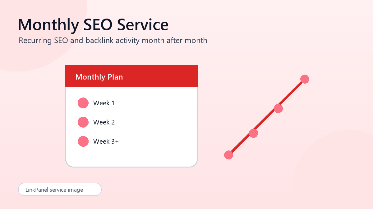 Monthly SEO Service illustration